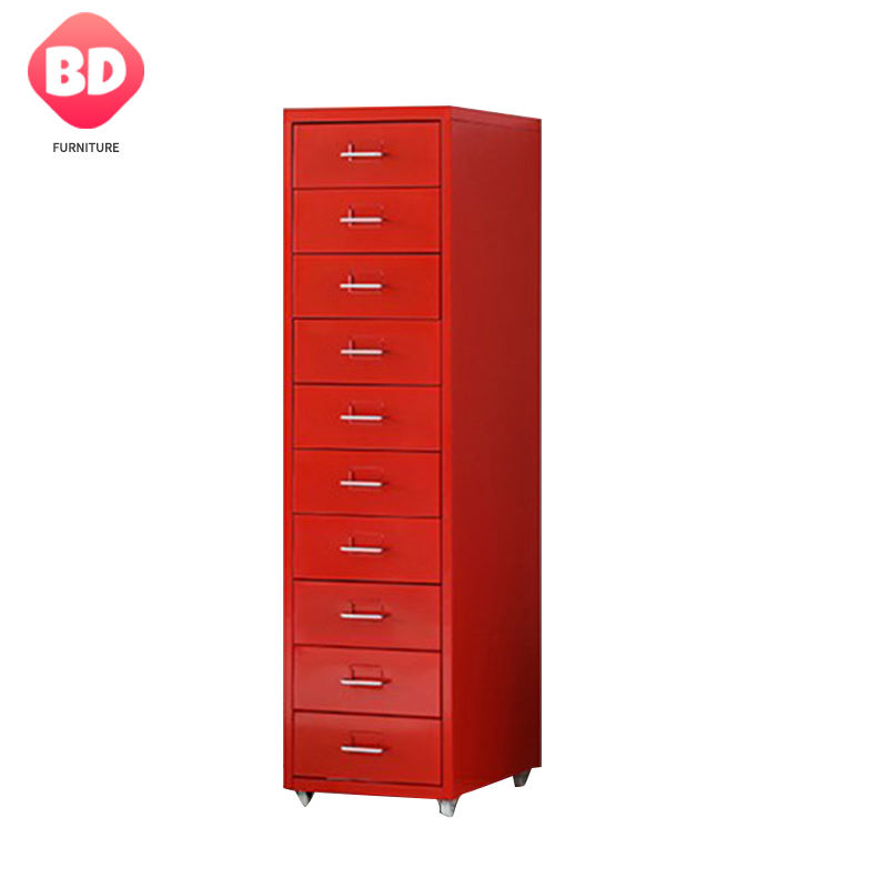 Factory Direct Steel Movable 10 Filer Failing Cabinet for Office and Home Mobile Faberet