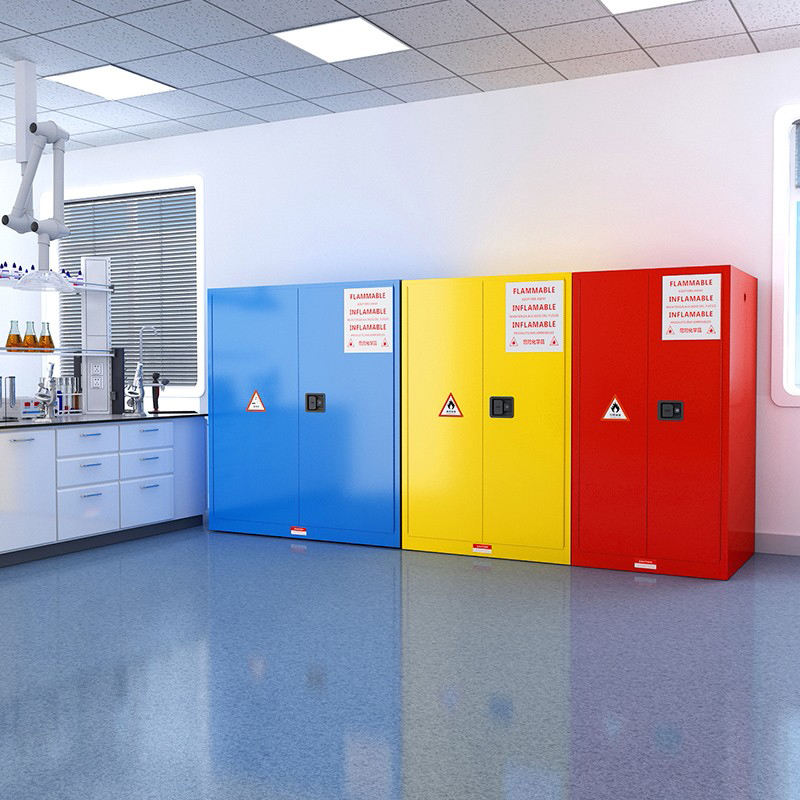 خزانة المواد الكيميائية المقاومة للحريق القابلة للاشتعال الفولاذ مقاوم للانفجار مقاوم السائل سائل السلامة الصلب خزانة.